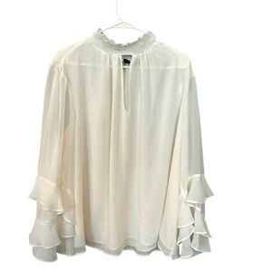 1 state blouse size 3X feminine dainty flowy classy classic elegant holiday